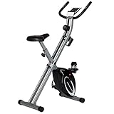 Bicicleta estática para el hogar, bicicleta de entrenamiento para fortalecer el sistema cardiovascular; para el entrenamiento de resistencia y el aumento de masa muscular como con un ergómetro, ideal incluso para personas mayores