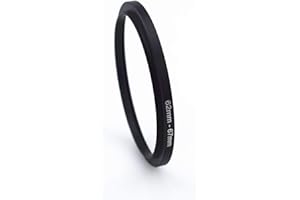 AMOPOFO 62mm a 67mm Anello per filtro in metallo da,62-67mm, anello adattatore per filtro Step Up–da obiettivo fotocamera con filettatura filtro 62mm su anello filtro 67mm.