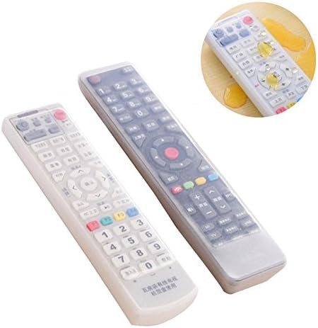 TV REMOTE CONTROL FOR AIR CONDITIONER Remote Control Protective Cover Silicone Transparent TV Remote Control Protective Pouch Waterproof Remote Control Protective Pouch Pocket