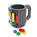 Produktbild Soyion Kreativer Building Brick Mug DIY Brick Tasse DIY-Montage Kaffeetasse Becher,Weihnachten Geschenk Idee(Grau)