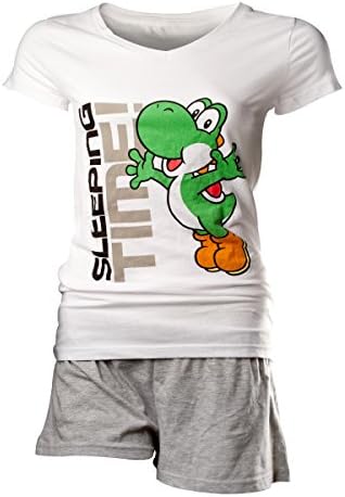 Flashpoint AG Super Mario Yoshi Sleeping Time Pyjama White-Grey XL