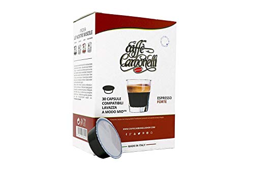 120 Kapseln kompatibel Lavazza a modo mio - Caffè Carbonelli Mischung Starke Neapolitanischer Espressokaffee