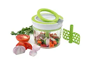 Hiniry Enterprise Kitchen 850 ml Chopper Churn Vegetable Fruit Onion Grinder Mixer Slicer (Multicolour)