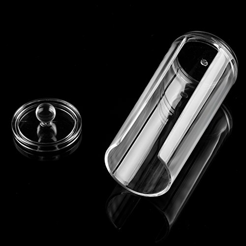 TRIXES Acryl Wattepad-Ständer Wattepad-Spender Utensilien-Stand Aufbewahrung - 4