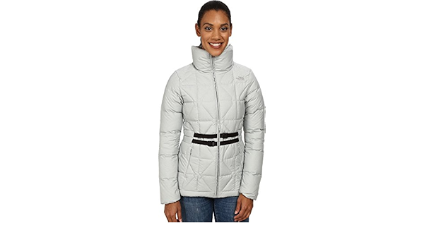 north face metallic silver jacket