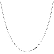 ZAVYA 925 Silver Minimal Muse Silver Box Chain Necklace | Gift for ZAVYA 925 Silver Minimal Muse Silver Box Chain Necklace | Gift for