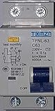 interruptor diferencial 63a Diferencial con protección hasta 63 amperios, 1P + N. 0.03a. t=