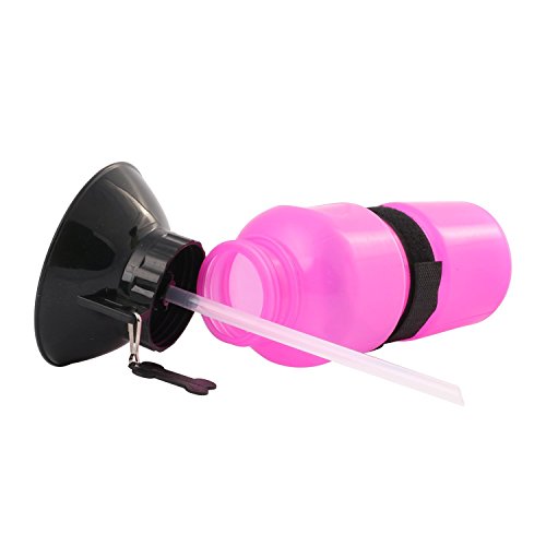 Mingjun Aqua Dog Mug de voyage Abreuvoir automatique Portable pour chien Bouteille d'eau Rose