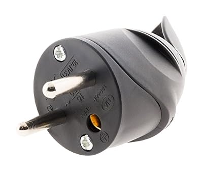 Zenitech Fiche mâle coudée 2P+T 16A - Noir