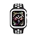 Produktbild iplusmile 44mm Smart Watch Displayschutzfolien Border Case Uhr schützen Fall für Apple Watch 4 (weiß-schwarz)