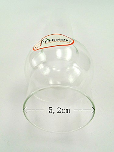 Ersatzteil Glas für Lumi A Öl Glasglocke für Lumi mit Öl und Öl Ersatzteile Glas T1 Abmessungen max: Höhe 25,7 cm, Durchmesser außen Öffnung 5,2 cm, Durchmesser max der Bauch 7,2 cm. - 2