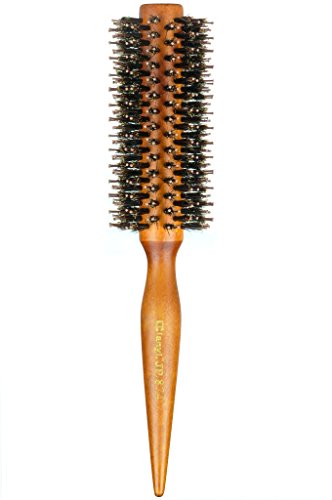 Dianyi Blow Dry Round Hair Brush 2.2Inch Diagonal Natural Boar Bristles With Nylon Professional Salon Hair Drying Styling