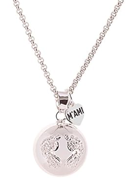 Die “Schwangerschaft Klangkugel” M'AMI® mit Baby-Füße mit Kette Stahl