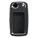 Produktbild Metallic Lack Schlüssel Fall Shell Cover Fit für Volkswagen Skoda Seat Flip Fernbedienung Schlüssel Schwarz