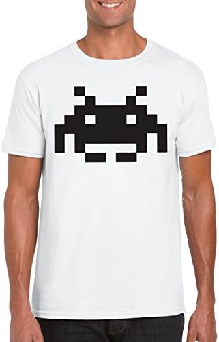 Retro Alien - Space Invader - Vinyl Printed T-shirt