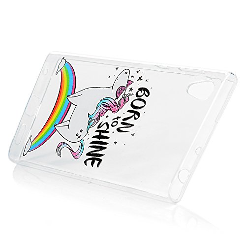 Sony Xperia L1 Hülle Badalink UltraSlim Schutzhülle Pferd TPU Handyhülle Silikon Case Cover Handytasche Anti-Rutsch Kratzfest Handyhülle - 4
