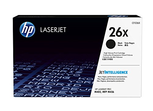 HP 26X - Cartucho de t  ner original LaserJet de alta capacidad para M402 y MFP M426  color negro