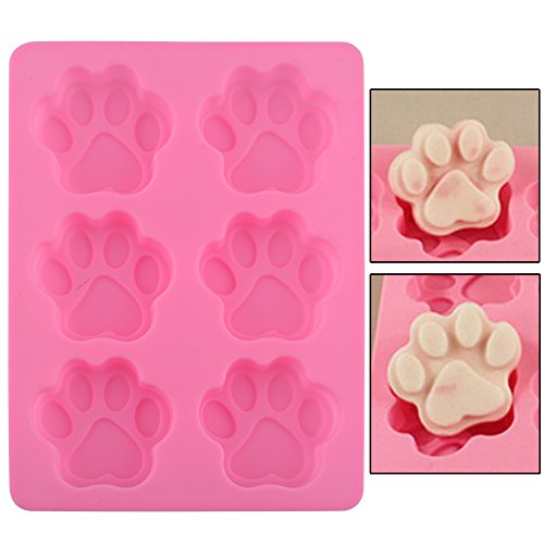 SOLEDI Hund und Katze Fußabdrücke SILIKON AUSSTECHER Ausstechform Marzipan Fondant für Tortedeko Tortenrand Deko Backform Kuchenform