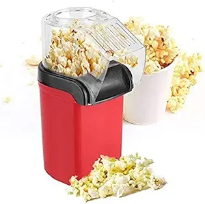 UDEETA MART Mini Sweet Hot Air Popcorn Machine and Snack Maker 1200W || Instant Popcorn Grade Aluminum Alloy Oil Free Maker || Popcorn Machine 1200 Watts || Popcorn in Just Minutes.