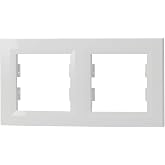 Schneider Electric Asfora EPH5800221D Horizontal Frame with 2 Sockets and Switch White