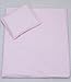 2 Pcs Junior Cot Bed Bedding Set - 150x120cm Duvet Cover & Pillowcase - Plain Pink