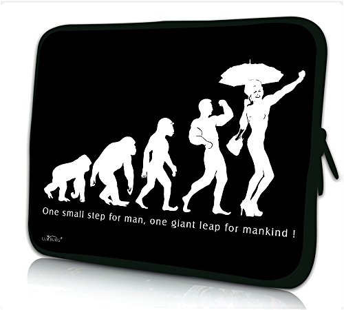 Luxburg® Design Laptoptasche Notebooktasche Sleeve für 15,6 Zoll (auch in 10,2 Zoll | 12,1 Zoll | 13,3 Zoll | 14,2 Zoll | 15,6 Zoll | 17,3 Zoll) , Motiv: (R)evolution