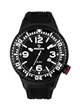Kienzle Herren-Armbanduhr POSEIDON XL Black Pro Analog Silikon K2021173113-00257