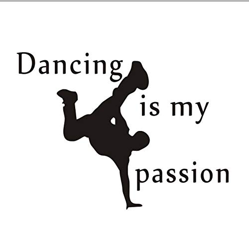 Preisvergleich Produktbild Wohnzimmer Schlafzimmer Schlafsaal Dekorative Hübscher Junge Tanzen Englisch Wandaufkleber Home Art Wandaufkleber Kinder Hintergrund Abnehmbare 52X44Cm