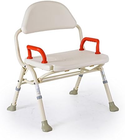 PIGE Bath Chair Older Pregnant Woman Shower Chair Aluminum Alloy Widened Reinforcement Height Adjustable With A Shower Hole Foldable