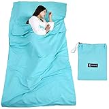 saco de dormir sabana decathlon Peso 0,4kg, suficiente ligero para cualquier viaje en su bolsa de transporte.