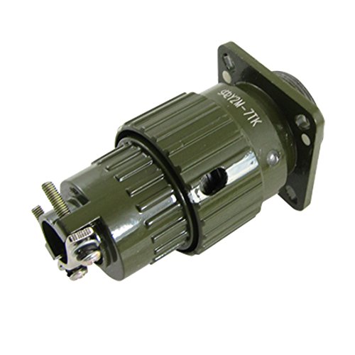 Aexit Vert militaire Métal 7 Broches Mâle/femelle connecteur 7TK Y2M-circulaire 318E580