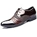 Produktbild BAINASIQI Herrenschuhe Herren Schnürhalbschuhe Elegant Businessschuhe Lederschuhe Hochzeit Schuhe (EU 42, Braun)