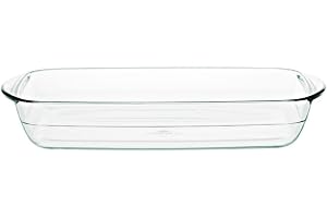 Gerlach 1760 ugnsform, 2 l tillverkad av värmebeständigt glas, borosilikatglas bakform, rektangulär, 32,5 x 20 cm, för ugn, f