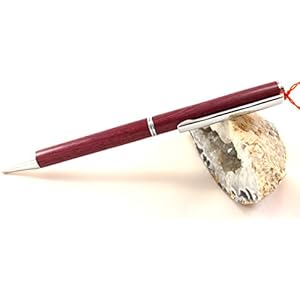 Kugelschreiber aus Amaranth in Chrom