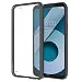 Produktbild LG Q6 Hülle, Ferlinso Luft Hybrid Kristall klar Fall TPU Bumper with Rigid PC Back Cover zum LG Q6 (Schwarz)