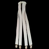 Toweter unter Matratze Bett / Bettlaken Verschluss verstellbar, kreuz und quer Bettlaken Bänder Hosenträger, slipcover Verschluss, langen Riemen Clip Bands(weiß) - 2