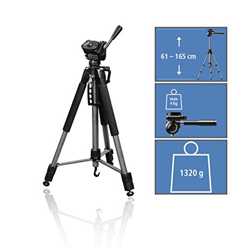 Hama Action II 165 3D Fotostativ + Smartphone Holder für Selfie Stick und Tripod