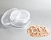 5x 20mL EMPTY CLEAR PLASTIC JARS POTS with SIFTER For Cosmetics/Powder/Bare Minerals/Blusher/Foundation