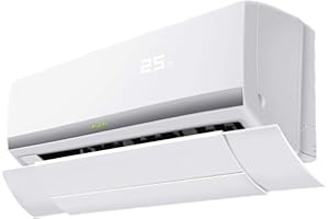 LINGKY Deflector Retráctil Del Aire Acondicionado, Parabrisas Anti-aire Acondicionado, Spoiler Del Aire Acondicionado Retráctil Con Dirección Del Viento, Adecuado Para El Hogar Y La Oficina (Blanco)