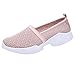 Produktbild Deloito Mode Damen Outdoor Sportschuhe Lässige atmungsaktive Mesh Laufschuhe Faul Weicher Boden Turnschuhe (Rosa,37 EU)