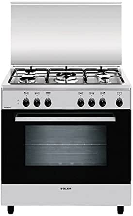 Glem A855EI cucina Piano cottura Nero, Acciaio inossidabile Gas A :  Amazon.it: Grandi elettrodomestici