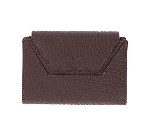 Preisvergleich Produktbild VOi Damen Lederbörse Kombibörse 70537 aus genarbten Leder Geldbörse Geldbeutel Amarone
