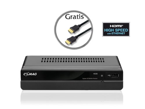 Comag HD 25 HDTV Satelliten Receiver (HDMI, SCART, USB 2.0, inkl. HDMI Kabel) schwarz - 2