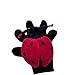 Produktbild Handpuppe Marienkfer - rot-schwarz - Polyester, Baumwolle, ABS, EVA - 14 x 9 x 9 cm - Wild Guys - BUTLERS