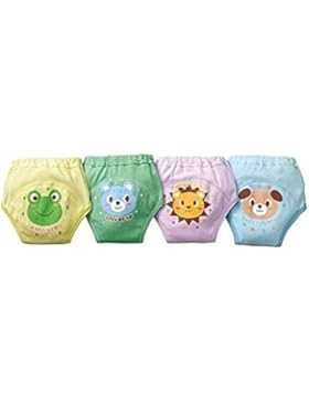 4Pcs Baby Trainerhosen Töpfchentraining Unterwäsche Unterhosen Trainerhosen Training Pants