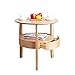 Produktbild LQQGXLPortabler Klapptisch Runder Tisch, ein paar Sofas, einfache Mini-Runde Holztisch, kleine Schlafzimmer Couchtisch, (Farbe : A, größe : #2)
