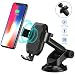 Produktbild HiGoing Drahtlose Auto Ladegerät 2 in 1 Schnelles Qi Ladestation und Handy KFZ Halterung für iPhone XS/XS Max/XR/X/8 Plus/8, Samsung Galaxy S9/S9 Plus/Note 8/S8/S8 Plus/S7/S7 Edge/S6 Edge Plus/Note 5