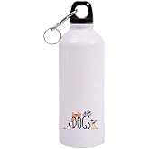 Biggdesign Dogs Karabinerli Al&uuml;minyum Matara 400 ml