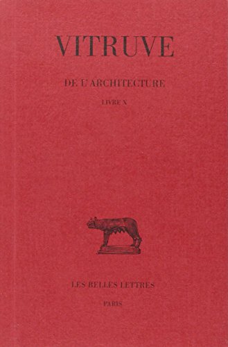 De l'architecture. Livre VI