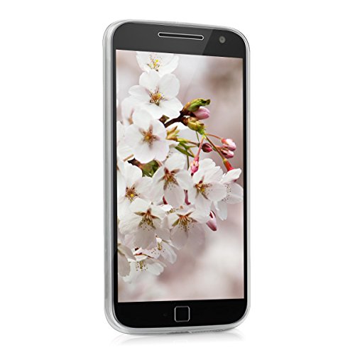 kwmobile Funda para Motorola Moto G4   Moto G4 Plus - Carcasa Protectora de  TPU  con dise  o de Sol hind   en  Rosa Claro Blanco Transparente 